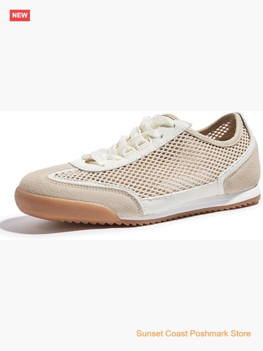 Women's Mesh Casual Lace Up Retro Fashion Sneakers Breathable Walking Tennis